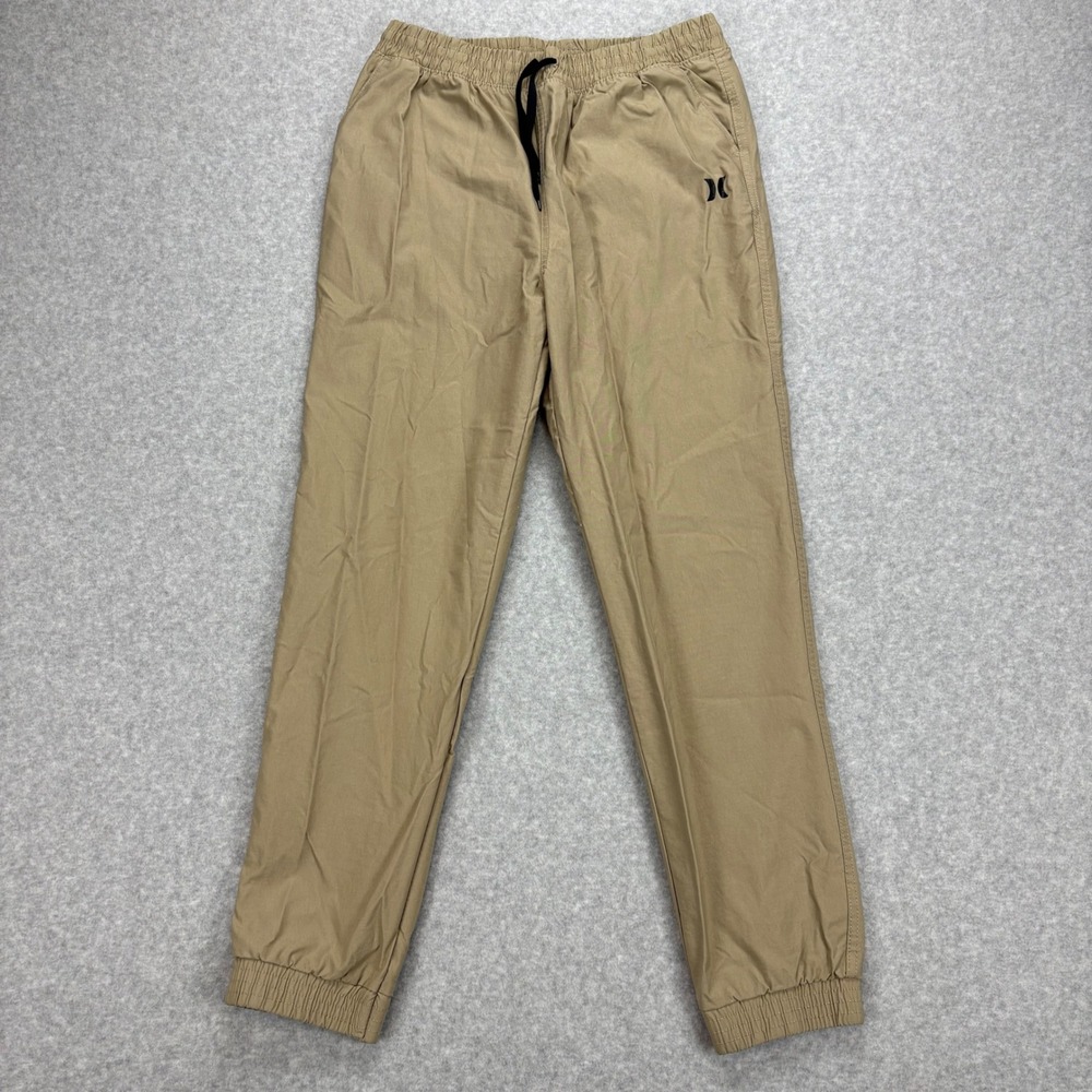 Hurley Jogger Pants Boys 18/20 Tan Stretch Performance H2O-Dri Lightweight Teen‎